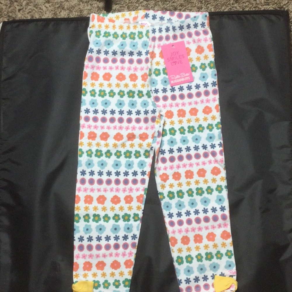 Ruffle Butts dancing garden Capri leggings Sz 8